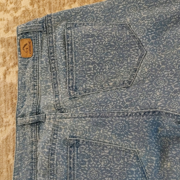 Jordache Skinny Crop Jeans 8 Blue Pattern - Picture 8 of 15
